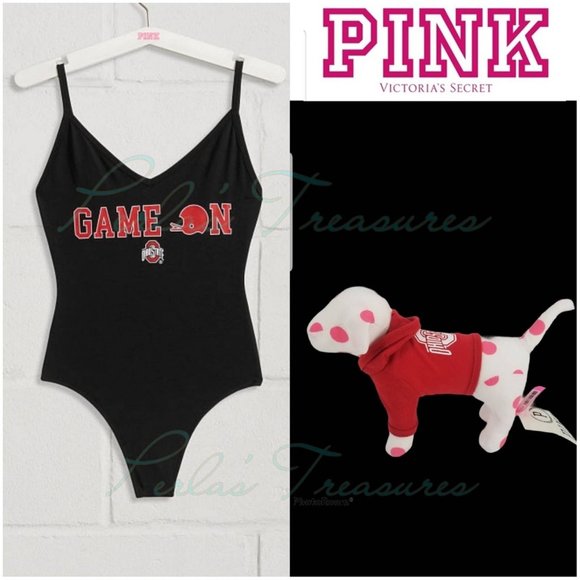 Victoria's Secret PINK Collegiate Ohio State Bundle Large BodySuit - Picture 1 of 6